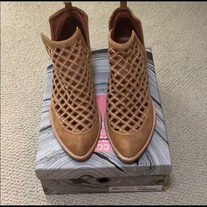 Jeffrey Campbell booties Taggart Camel Suede 10